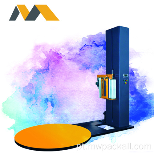 Máquina de embrulhar paletes automáticas máquinas de embalamento de paletes T1650 com sistema PLC